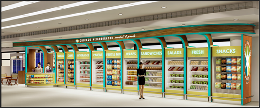Chicago Neighborhood Market & Goods Rendering